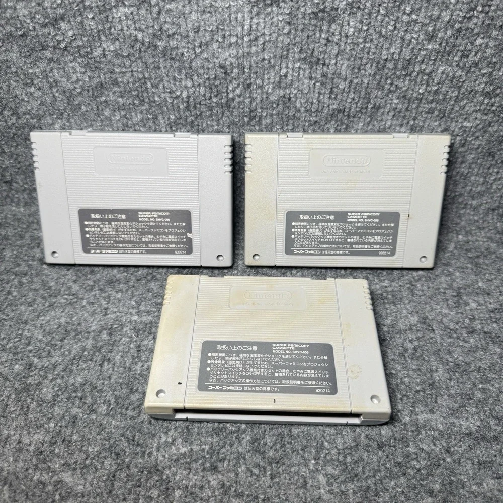 Nintendo‎ Super Famicom Cassette SNES Games Retro Japan 90s Bundle Lot X 3 Games